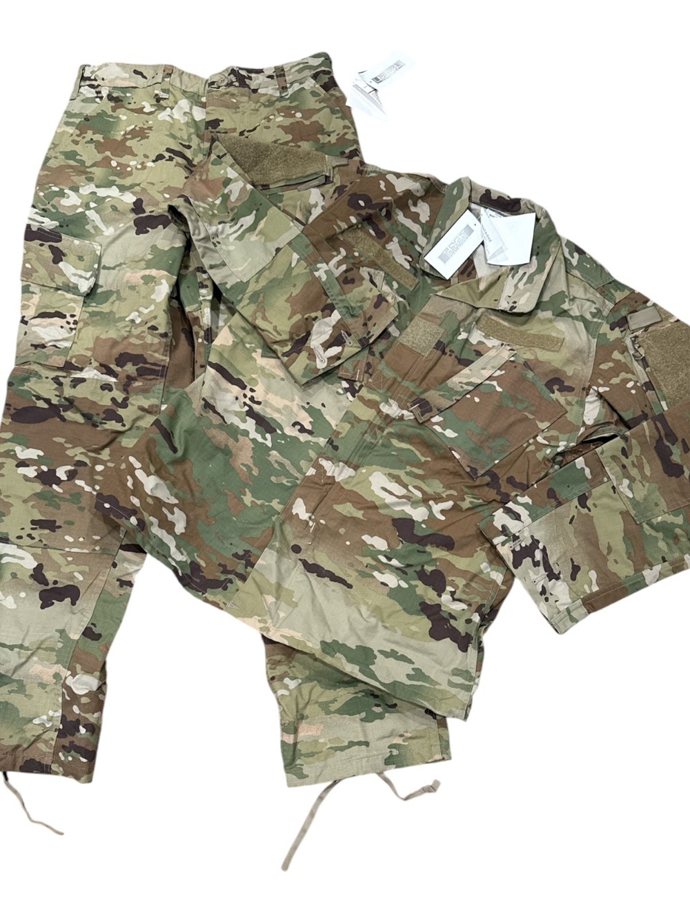 US Army OCP Combat Uniform‎ Coat Jacket Pants Multicam Woodland Camo Medium Long